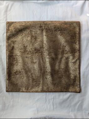 West Elm Metallic Gold Square Pillow Cover